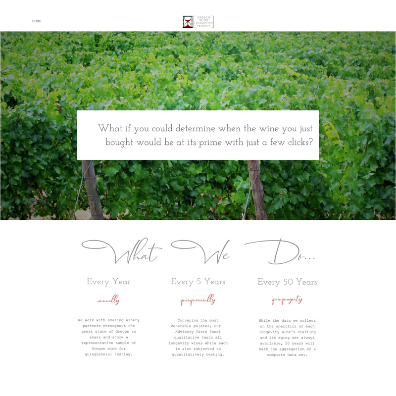Oregon Wine Longevity Project Website