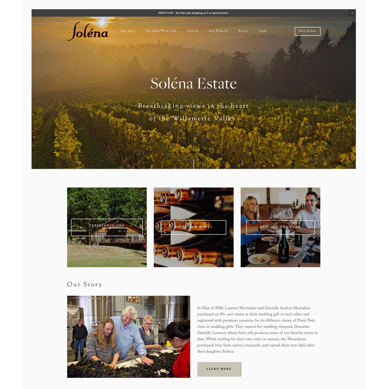 Soléna Estate Website