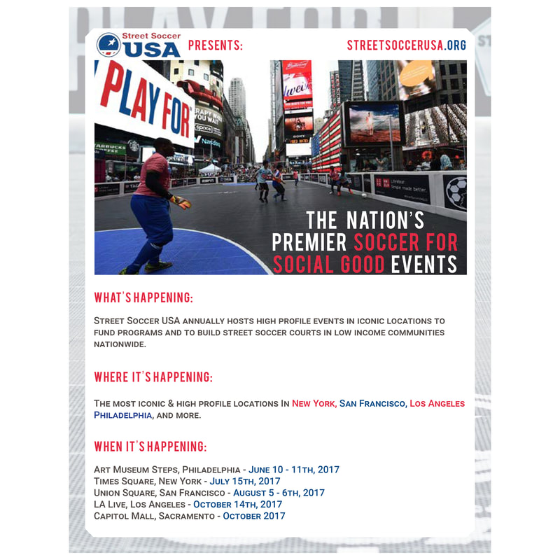 Street Soccer USA Corporate Engagement Package